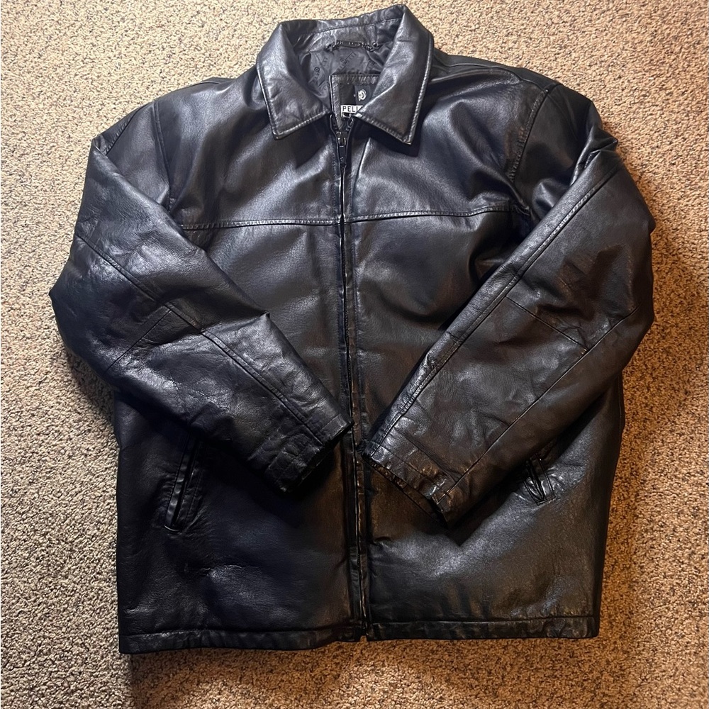 Men's Black Leather Jacket